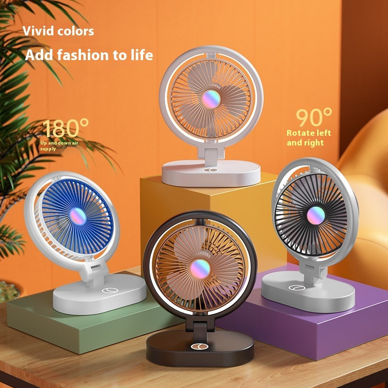 Home Office Little Fan Dual-purpose Charging And Plug-in Cycle